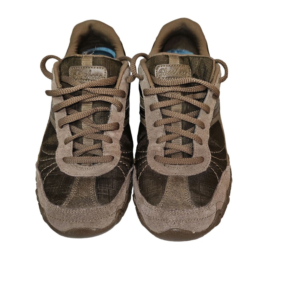 Sketchers 48959 Woman's Bikers Abroad Casual Brown Sneakers Size 7.5